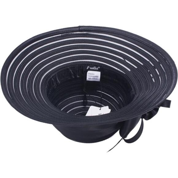 Womens Satin Ribbon Church Wedding Sun Wedding Occasion Hat - Picture 3 of 8